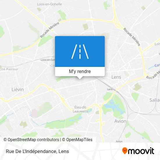 Rue De L'Indépendance plan