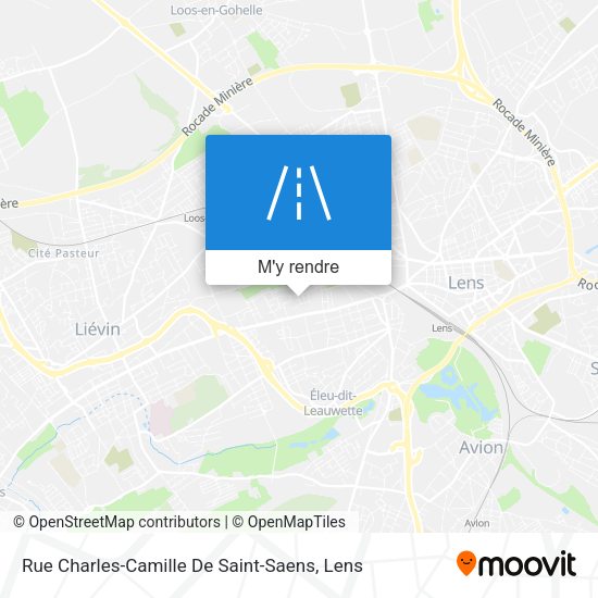 Rue Charles-Camille De Saint-Saens plan