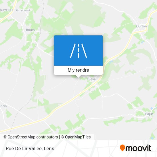 Rue De La Vallée plan