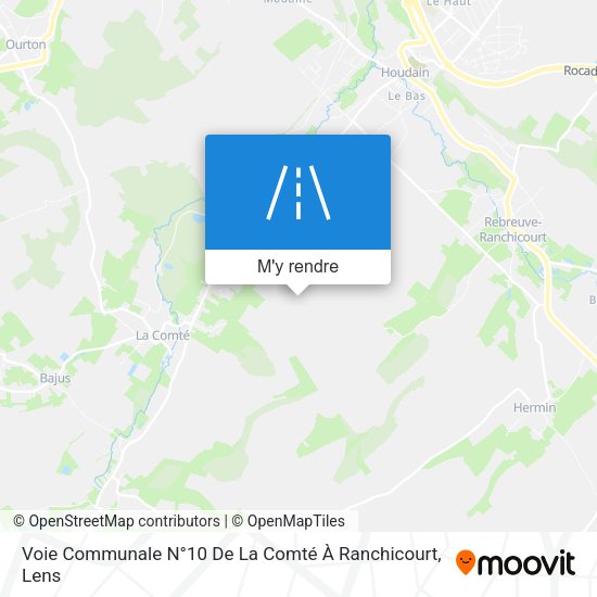 Voie Communale N°10 De La Comté À Ranchicourt plan