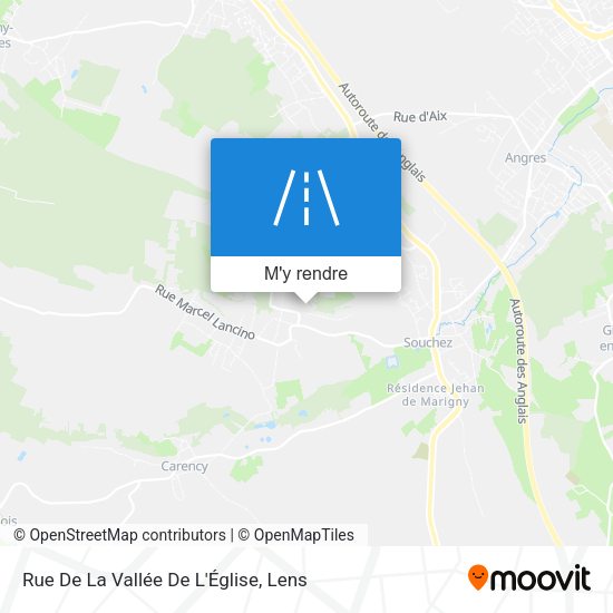 Rue De La Vallée De L'Église plan