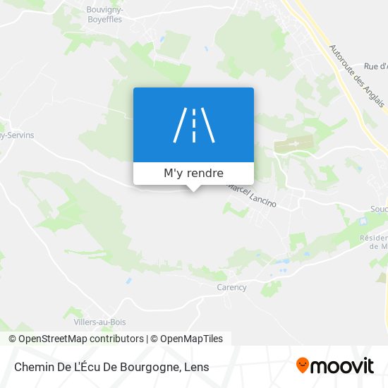 Chemin De L'Écu De Bourgogne plan