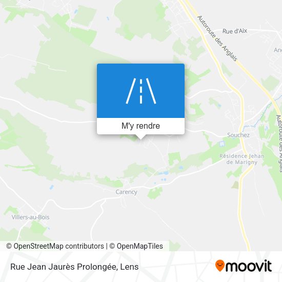 Rue Jean Jaurès Prolongée plan