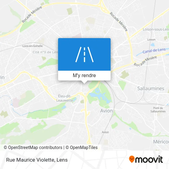 Rue Maurice Violette plan