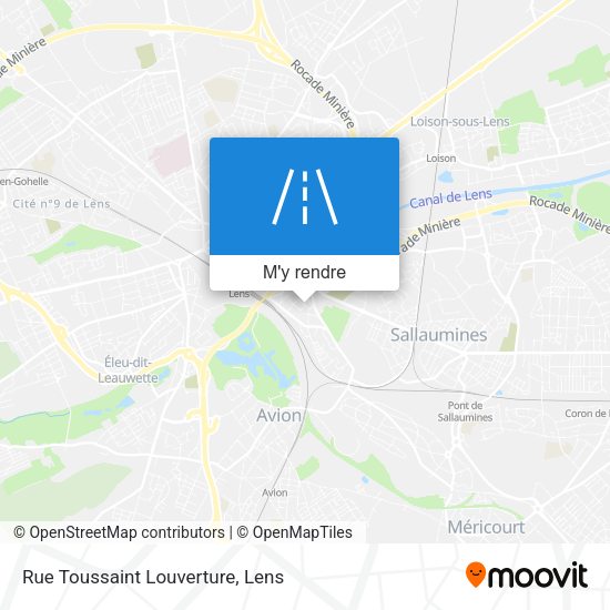 Rue Toussaint Louverture plan