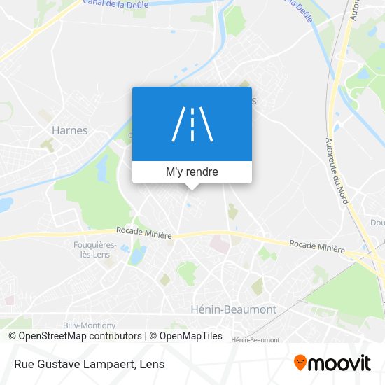 Rue Gustave Lampaert plan
