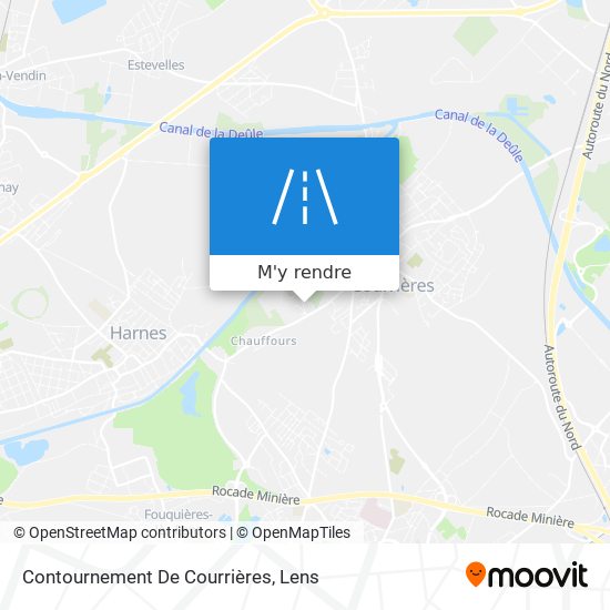 Contournement De Courrières plan