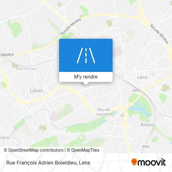 Rue François Adrien Boieldieu plan