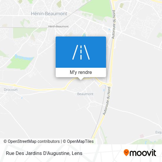 Rue Des Jardins D'Augustine plan