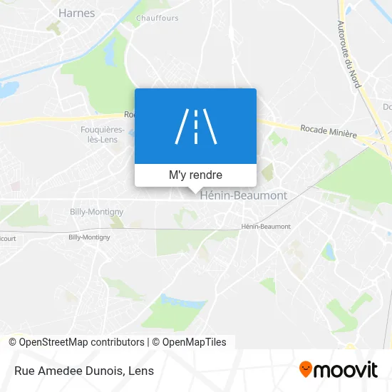 Rue Amedee Dunois plan