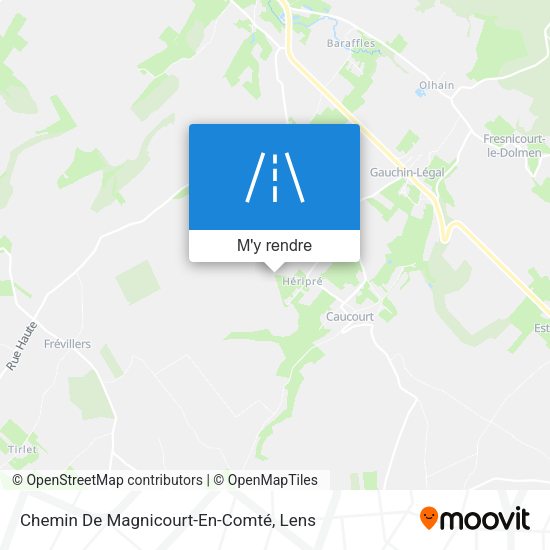 Chemin De Magnicourt-En-Comté plan