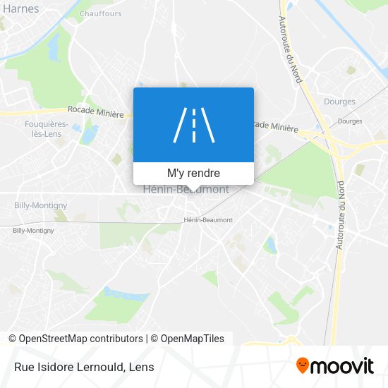 Rue Isidore Lernould plan