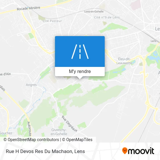 Rue H Devos Res Du Machaon plan