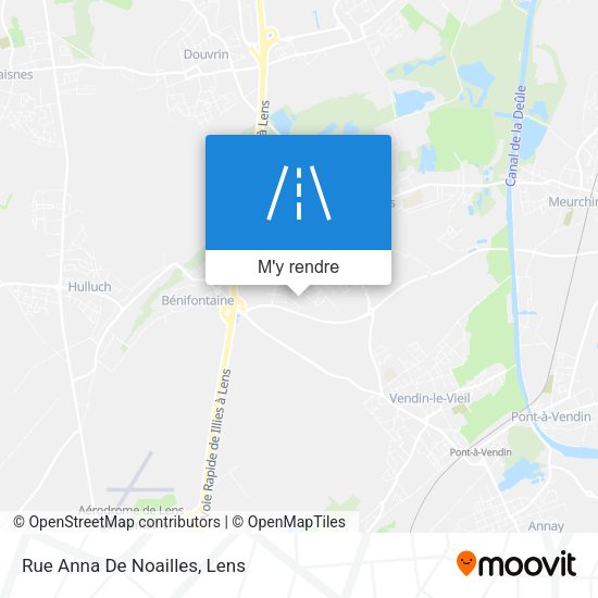 Rue Anna De Noailles plan