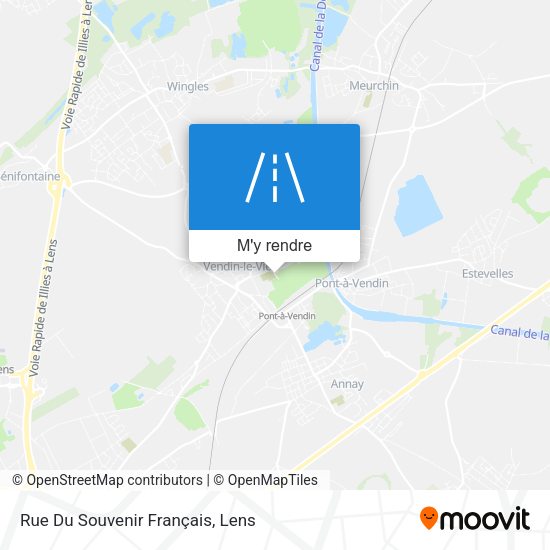 Rue Du Souvenir Français plan