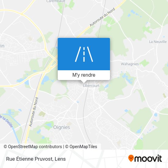 Rue Étienne Pruvost plan