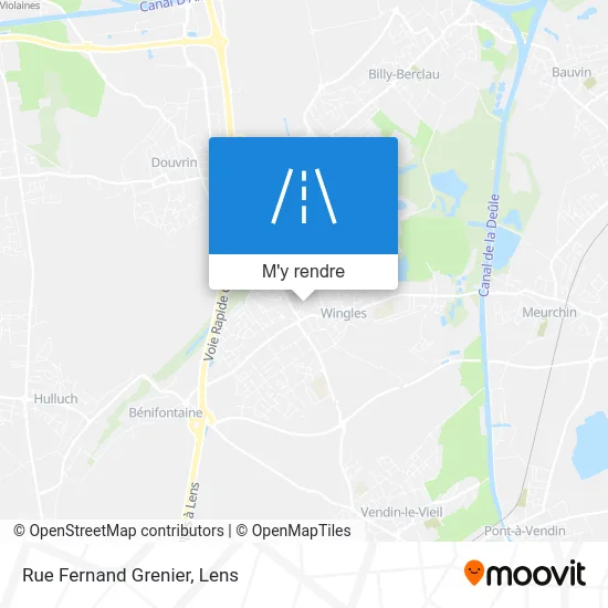 Rue Fernand Grenier plan