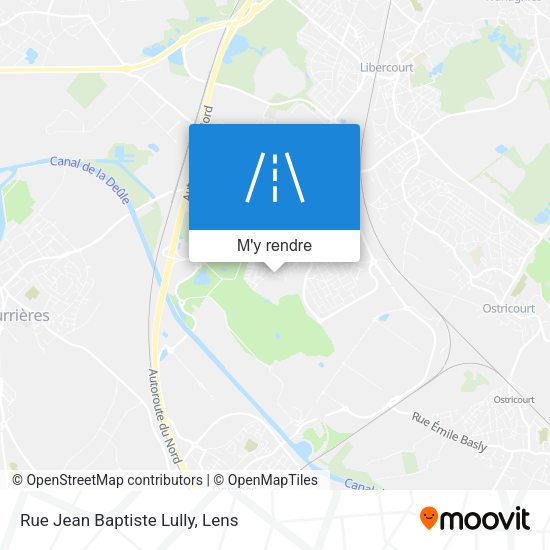 Rue Jean Baptiste Lully plan