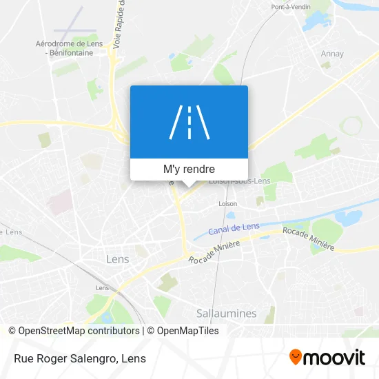 Rue Roger Salengro plan