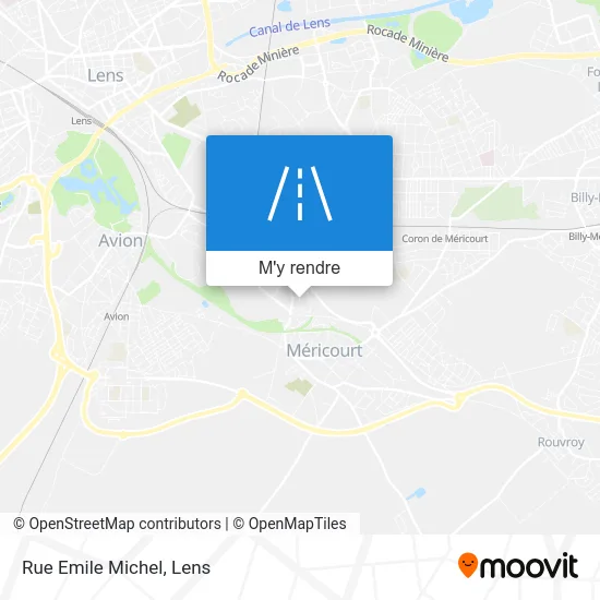 Rue Emile Michel plan