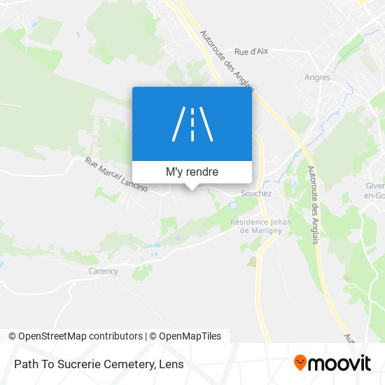 Path To Sucrerie Cemetery plan