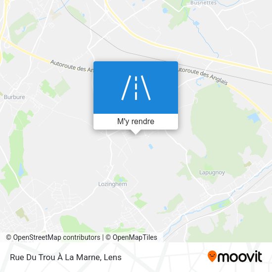 Rue Du Trou À La Marne plan