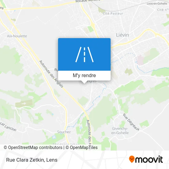 Rue Clara Zetkin plan