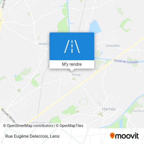 Rue Eugène Delecroix plan