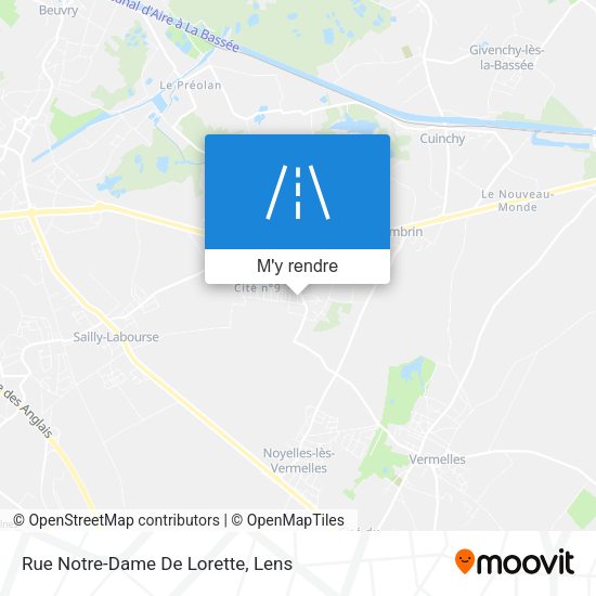 Rue Notre-Dame De Lorette plan