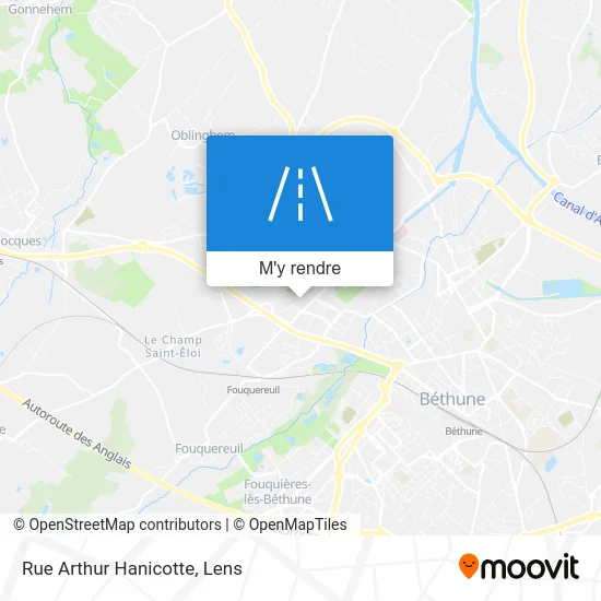 Rue Arthur Hanicotte plan