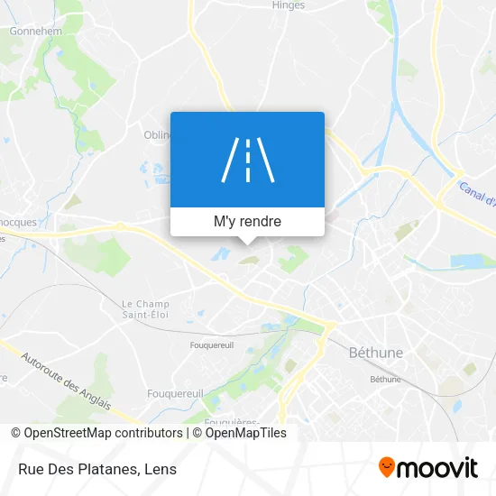 Rue Des Platanes plan