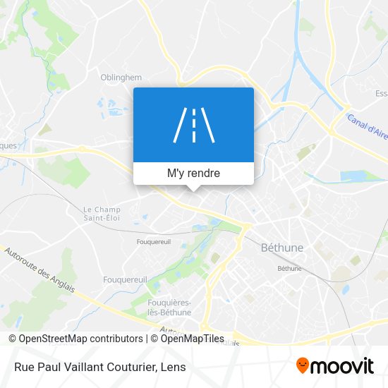 Rue Paul Vaillant Couturier plan
