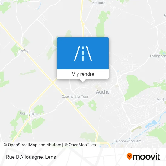 Rue D'Allouagne plan