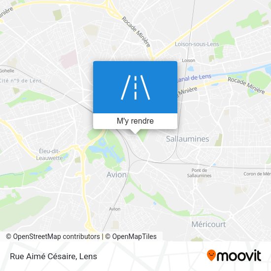 Rue Aimé Césaire plan