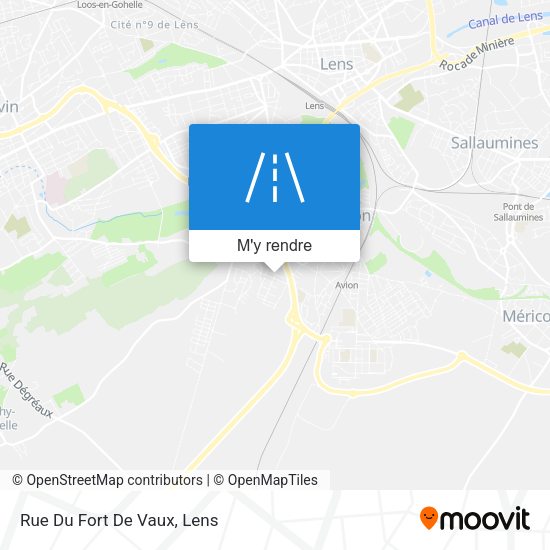 Rue Du Fort De Vaux plan
