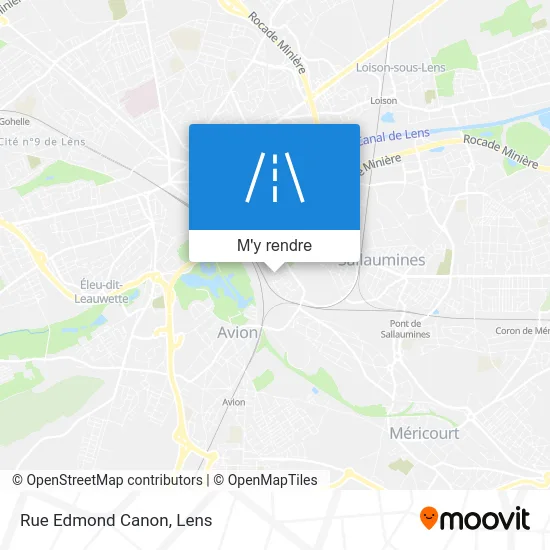 Rue Edmond Canon plan