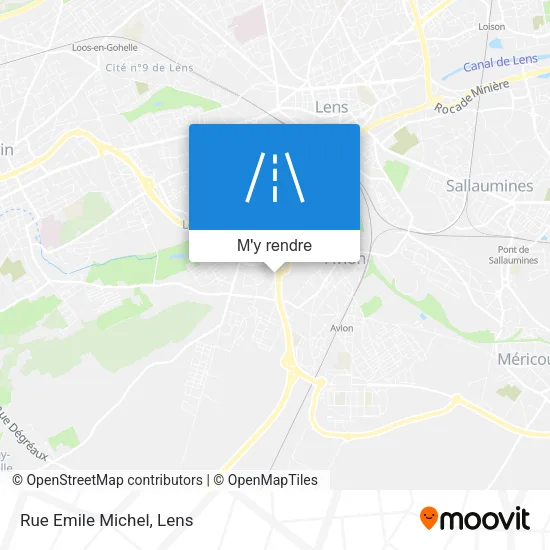 Rue Emile Michel plan