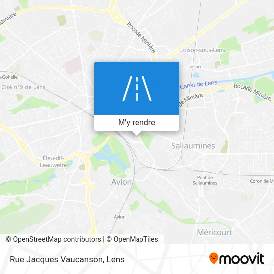 Rue Jacques Vaucanson plan