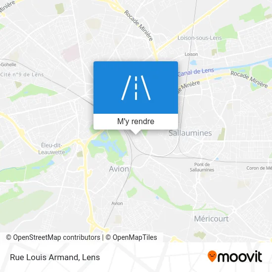 Rue Louis Armand plan