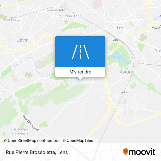 Rue Pierre Brossolette plan