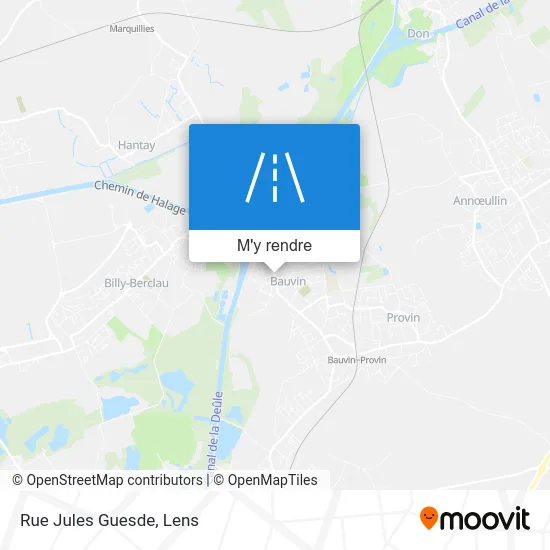 Rue Jules Guesde plan