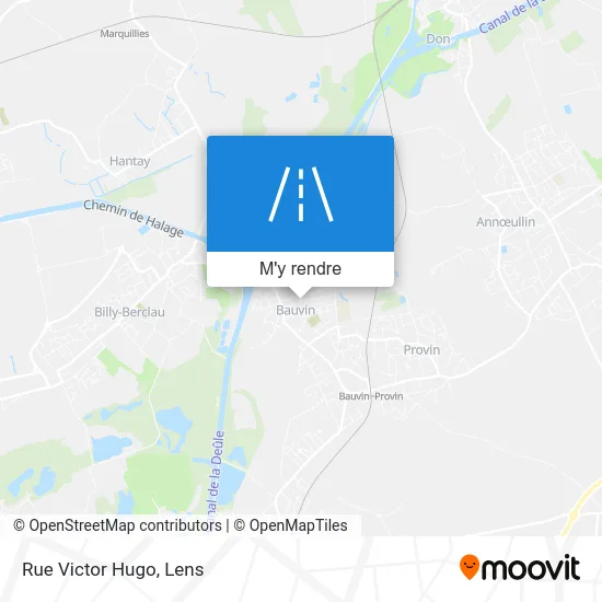 Rue Victor Hugo plan