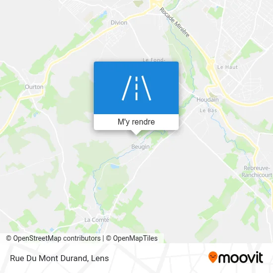 Rue Du Mont Durand plan