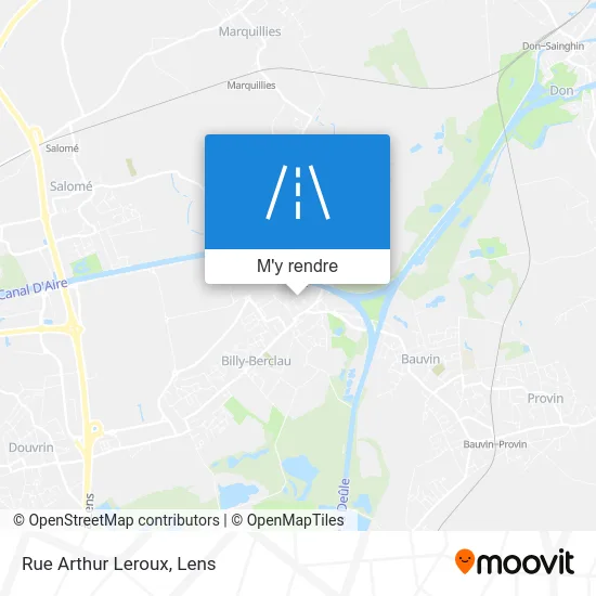 Rue Arthur Leroux plan