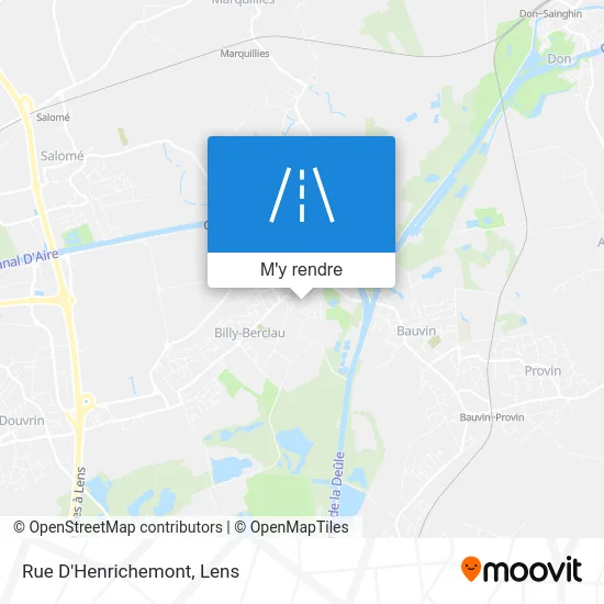 Rue D'Henrichemont plan