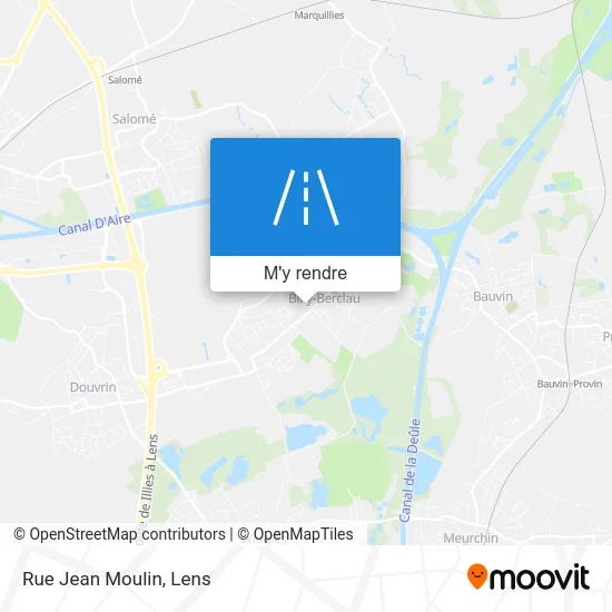 Rue Jean Moulin plan