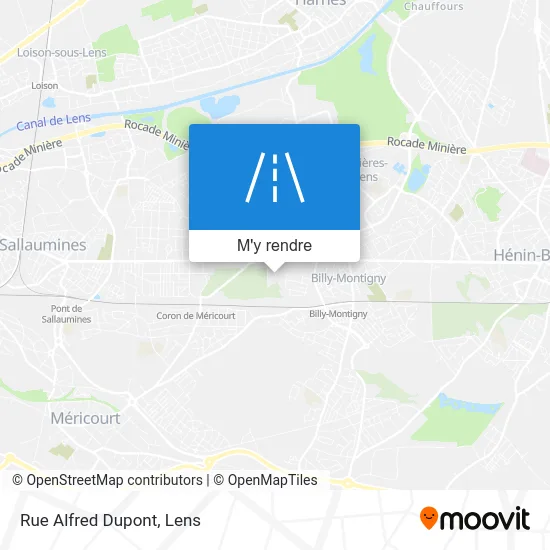 Rue Alfred Dupont plan