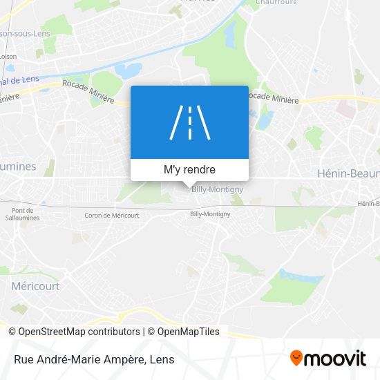 Rue André-Marie Ampère plan