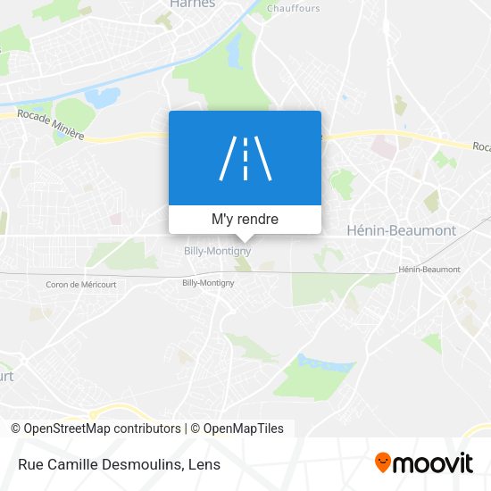 Rue Camille Desmoulins plan