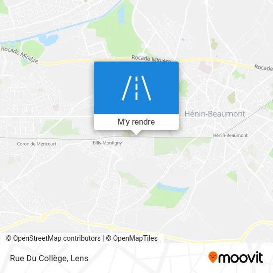 Rue Du Collège plan